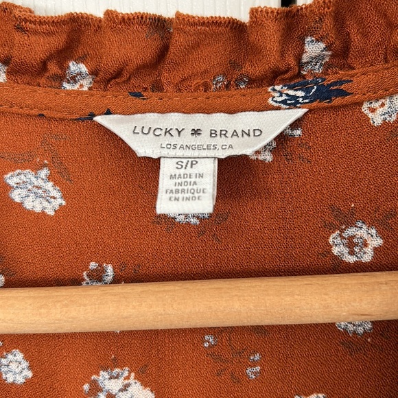 Lucky Brand Women’s long sleeves Blouse Tops  size Small Petite - Picture 3 of 7